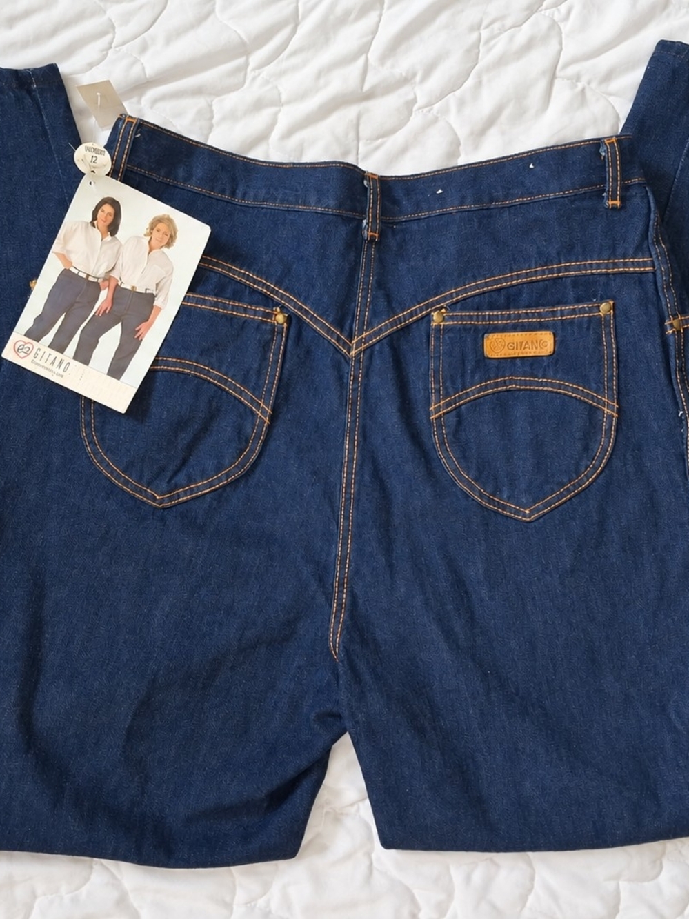 Vintage 80s Gitano Jeans 32 Regular NWT High Rise Pleated Tapered Mom